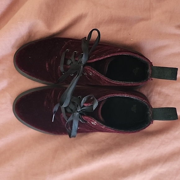 Dr. Martens Shoes - Velvet Lace Up Doc Martens Boots